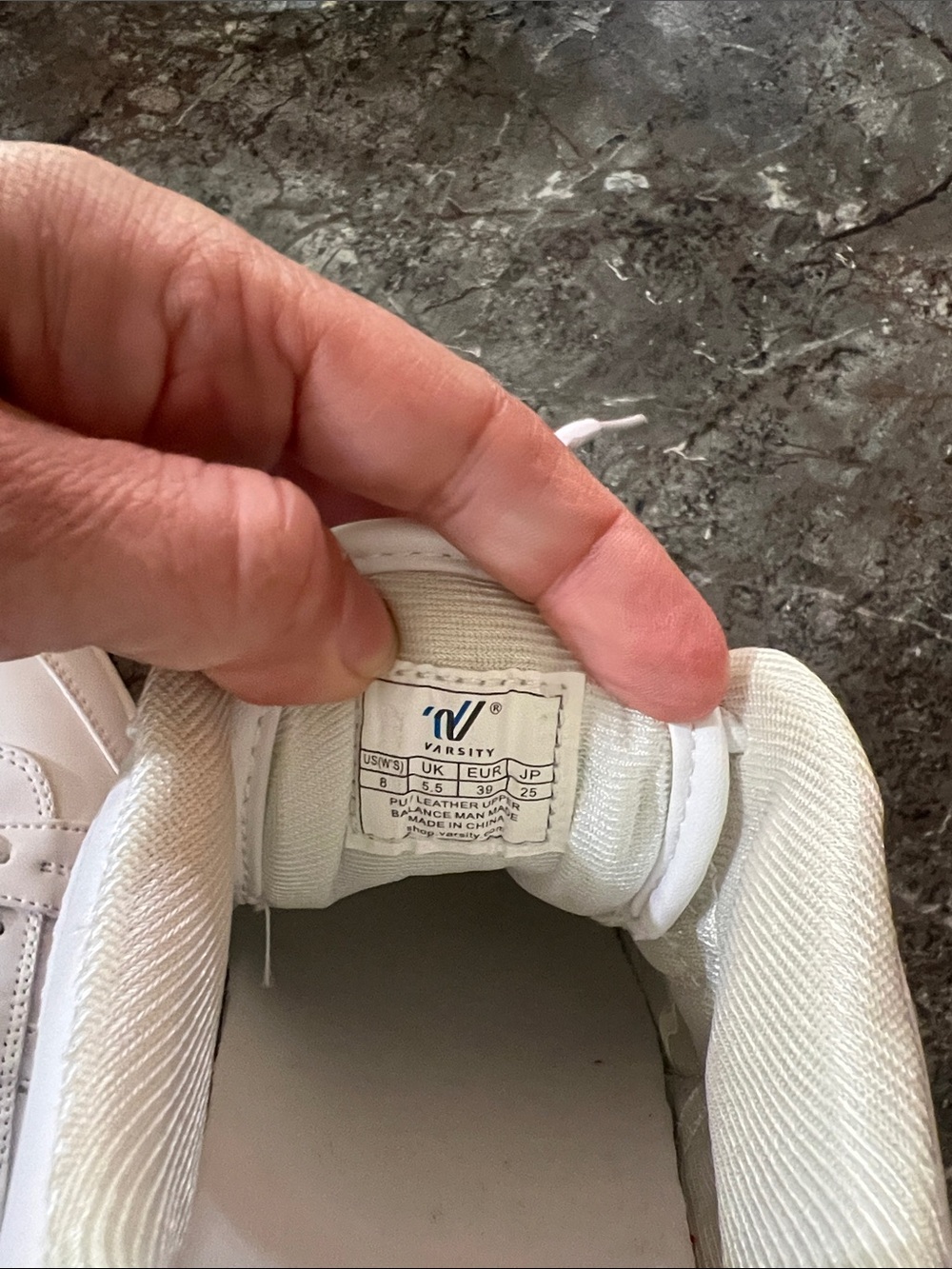 Varsity White Women's Athletic Sneakers - Picture 4 of 4